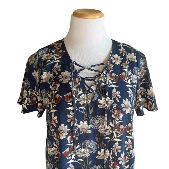 Boutique Medium Floral Shift Dress Casual‎ Easy Wear - Picture 4 of 4